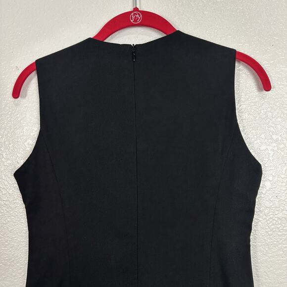 Vintage Y2K Gap Dress Women Size 1 Small Black Sheath Mini Office Siren Career - Picture 6 of 10